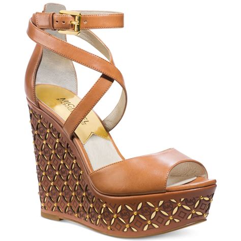 michael kors wedges brown|Michael Kors black wedges women.